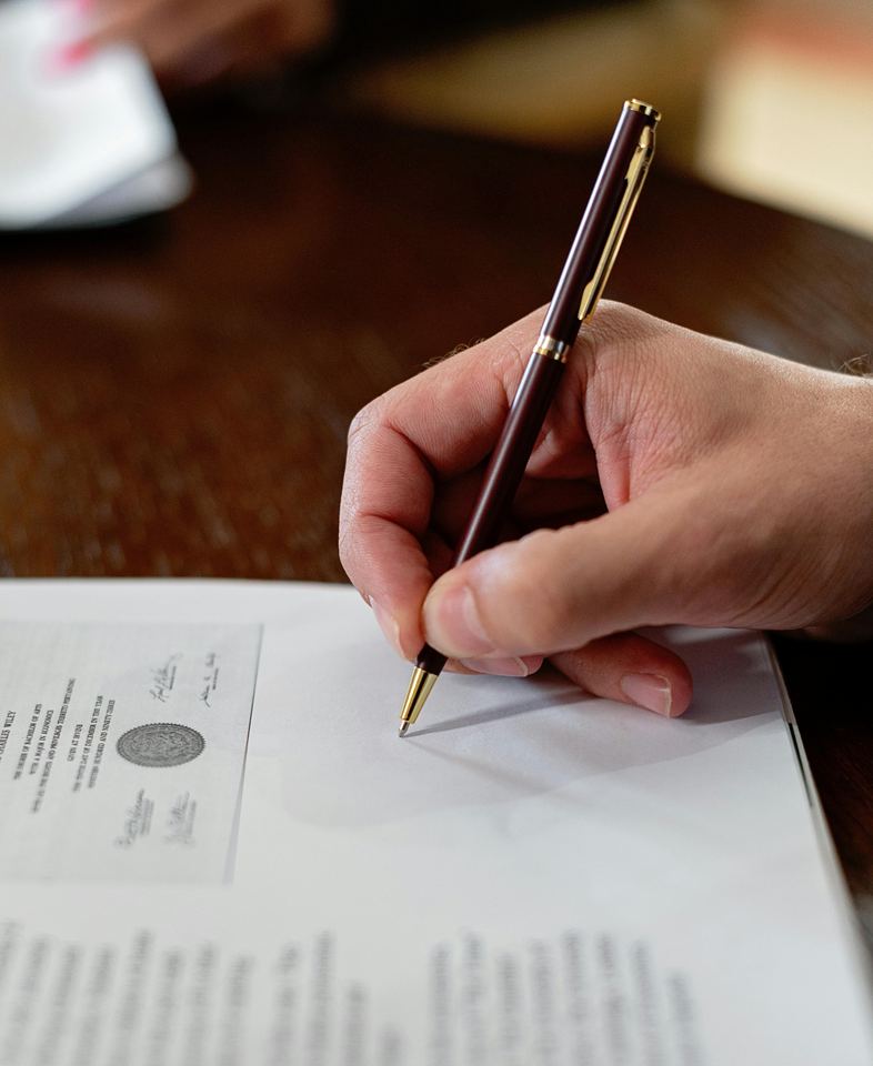 Onboarding agreement signature
